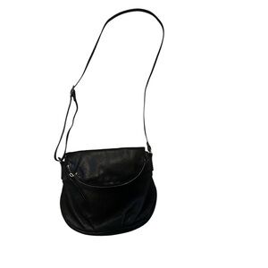 Margot dark green pebbled leather crossbody bag adjustable strap minimalist $150